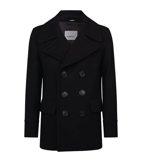 black burberry peacoat|Burberry peacoat review.